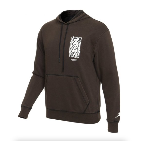 Jordan Dri-FIT Zion Anime Nike Men's Performance Hoodie Black White - Picture 10 of 11